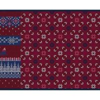 French Terry Brushed Digital Panel - Santa's Sleigh Panel 68 X 145 cm