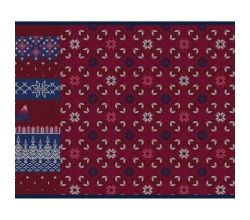 French Terry Brushed Digital Panel - Santa's Sleigh Panel 68 X 145 cm