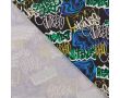 French Terry Foil - Grafitti, Black/Multicolor