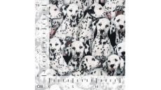 Half Panama Digital Print - Dalmatian, Black