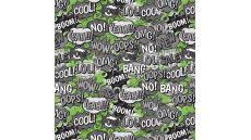 Melange Fleeceprint - Boom Oops, Lime