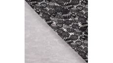 Melange Fleeceprint - Boom Oops, Off White Grey