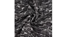 Melange Fleeceprint - Boom Oops, Off White Grey
