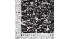 Melange Fleeceprint - Boom Oops, Off White Grey