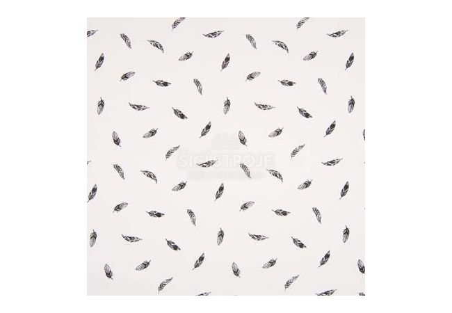 Cotton Poplin Print - Feathers