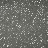 Cotton Poplin Print - Dots, Grey