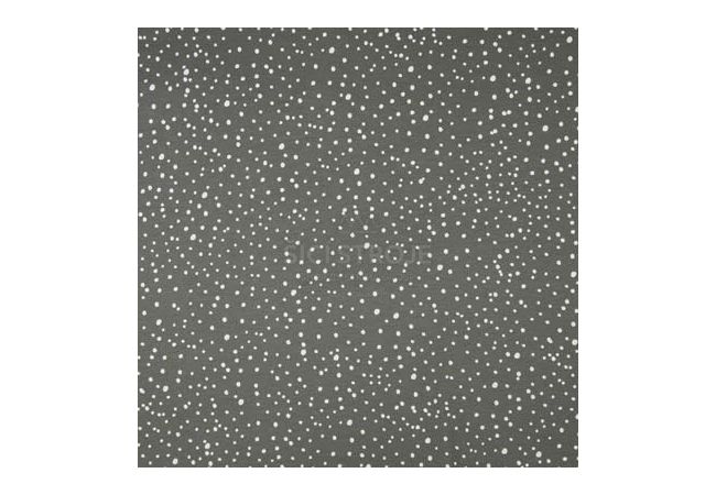Cotton Poplin Print - Dots, Grey