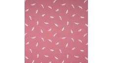 Cotton Poplin Print - Feather, Old Rose
