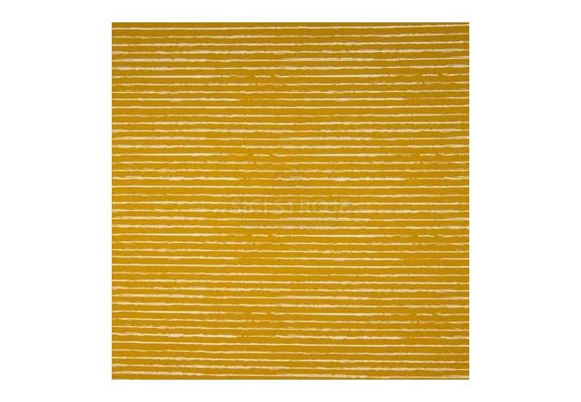Cotton Poplin Print - Stripe, Ochre