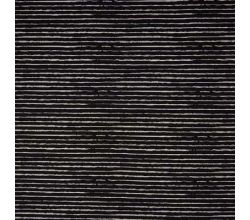 Cotton Poplin Print - Stripe, Black