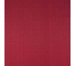Cotton Poplin Print - Circles, Dark Red