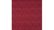 Cotton Poplin Print - Triangles, Dark Red
