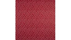 Cotton Poplin Print - Triangles, Dark Red