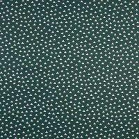 Cotton Poplin Print - Triangles, Dark Green