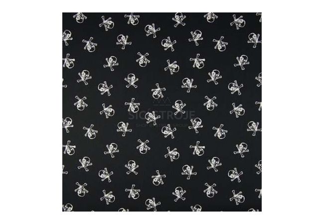 Cotton Poplin Print - Skulls & Bones Large