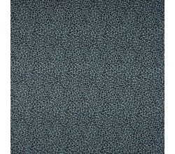 Cotton Poplin Print - Leopard, Dusty Blue