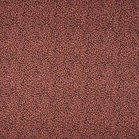 Cotton Poplin Print - Leopard, Dark Peach