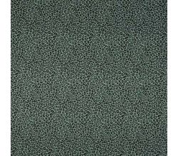 Cotton Poplin Print - Leopard, Dusty Mint