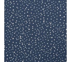 Cotton/EA Jersey - Dots, Dusty Blue
