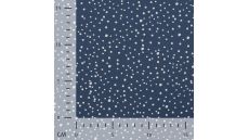 Cotton/EA Jersey - Dots, Dusty Blue