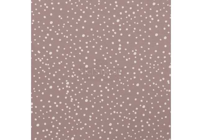 Cotton/EA Jersey - Dots, Dusty Rose