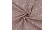 Cotton/EA Jersey - Dots, Dusty Rose