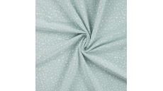 Cotton/EA Jersey - Dots, Dark Dusty Mint