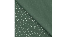 Cotton/EA Jersey - Dots, Dusty Green