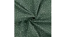 Cotton/EA Jersey - Dots, Dusty Green
