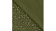 Cotton/EA Jersey - Dots, Army