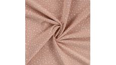 Cotton/EA Jersey - Dots, Dusty Salmon