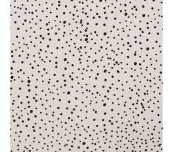 Cotton/EA Jersey - Dots, Ecru Black