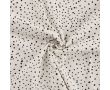 Cotton/EA Jersey - Dots, Ecru Black