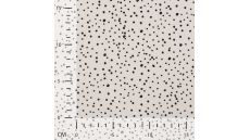 Cotton/EA Jersey - Dots, Ecru Black