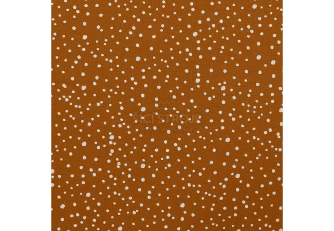 Cotton/EA Jersey - Dots, Caramel
