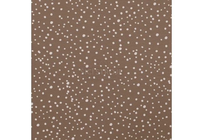 Cotton/EA Jersey - Dots, Taupe
