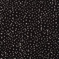 Cotton/EA Jersey - Dots, Black/White