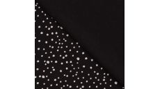 Cotton/EA Jersey - Dots, Black/White