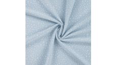 Cotton/EA Jersey - Dots, Dusty Blue