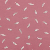 Cotton/EA Jersey - Feathers, Old Rose