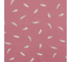Cotton/EA Jersey - Feathers, Old Rose
