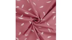 Cotton/EA Jersey - Feathers, Old Rose