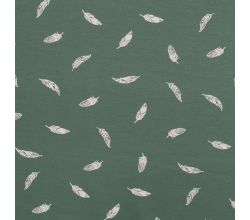 Cotton/EA Jersey - Feathers, Dusty Green