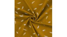 Cotton/EA Jersey - Feathers, Ochre