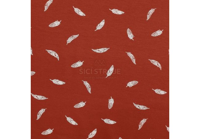 Cotton/EA Jersey - Feathers, Stone