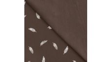 Cotton/EA Jersey - Feathers, Dusty Brown