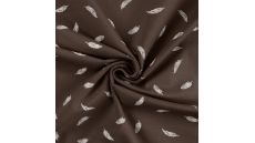 Cotton/EA Jersey - Feathers, Dusty Brown