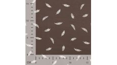 Cotton/EA Jersey - Feathers, Dusty Brown