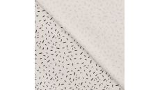 Cotton/EA Jersey - Confetti, White
