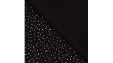 Cotton/EA Jersey - Confetti, Black/White